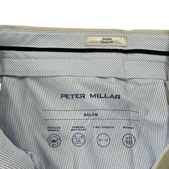 NWT Peter Millar Crown Sport Salem Performance Shorts Size 36 British Grey - Picture 5 of 15